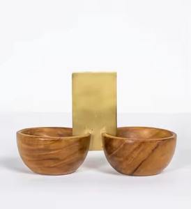 Tazón artístico de metal dorado con base floral esculpida agrega glamour a hogares modernos y exhibiciones de mesa - Product Image 2