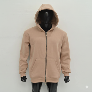 Nouveau sweat à capuche oversize en coton 100% pour homme, logo brodé personnalisé, poids lourd pour l'hiver, confortable et respirant - Product Image 1