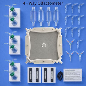 Olfactomètre à 4 voies pour insectes à griffes avec grille en acier inoxydable - Product Image 1
