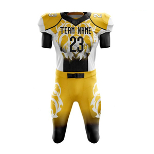 2025 nuevo estilo adultos llano teñido transpirable verano uniformes de fútbol americano personalizado al por mayor de secado rápido mangas cortas - Product Image 1