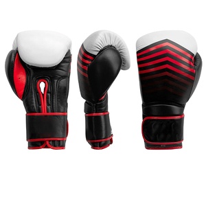 Guantes de boxeo de cuero genuino de cuatro capas, guantes de entrenamiento profesional, transpirables, cómodos, de alta calidad - Product Image 1