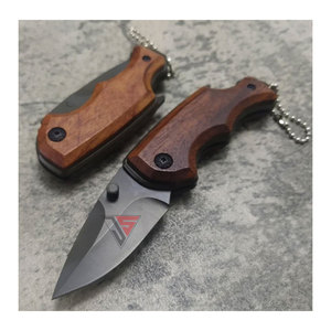 Cuchillo Plegable de Bolsillo para Caza y Camping, de Grado Industrial, con Hoja de Acero de Damasco y Mango de Madera de Palisandro, Personalizable OEM, ¡Gran Oferta! - Product Image 2