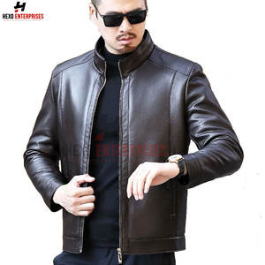 Nouvel arrivage de veste en cuir design et à la mode pour hommes Vestes en cuir PU pour hommes Veste en cuir de vachette de qualité supérieure - Product Image 2