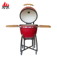Grill en céramique personnalisé de 23,5 pouces, service OEM, motif personnalisé avec revêtement antiadhésif pour usage domestique