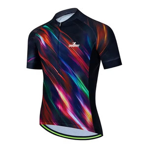 Maillot de cyclisme sportif haut de gamme avec tissu en maille respirant pour les activités de cyclisme estivales - Product Image 1