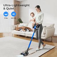 Aspirateur sans fil léger, portable et durable à batterie lithium-ion pour la maison, les poils d'animaux, les tapis et les sols, 450W, 55 minutes d'autonomie, 35KPA, fonction sèche