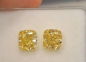 Diamant de laboratoire écologique 6 Crt taille coussin | Jaune fantaisie | Meilleur prix | Avec cadeau supplémentaire Aussi - Product Image 3