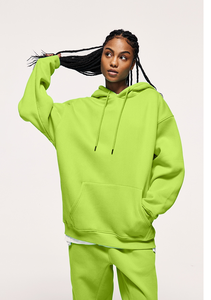 Sweat-shirts à capuche sportifs d'hiver pour femmes de haute qualité, vente en gros, logo brodé personnalisé, écologiques et respirants - Product Image 3