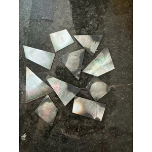 Pièce unique en nacre pour dalle de nacre, en vrac, blanc naturel/jaune/noir: 13x18mm, 15x20mm, 18x25mm, 20x30mm, 25x35mm. - Product Image 5