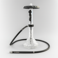 Chicha portable en verre, kit complet avec tuyau, bol et accessoires