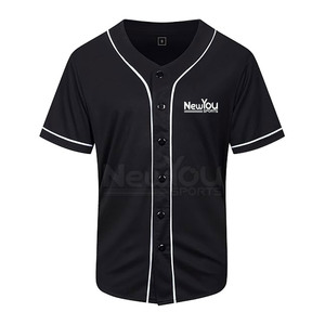 Pakistan Manufacturer Baseball Jersey Button <b>Down</b> Baseball Jersey Solid Color Baseball Jersey - Product Image 1