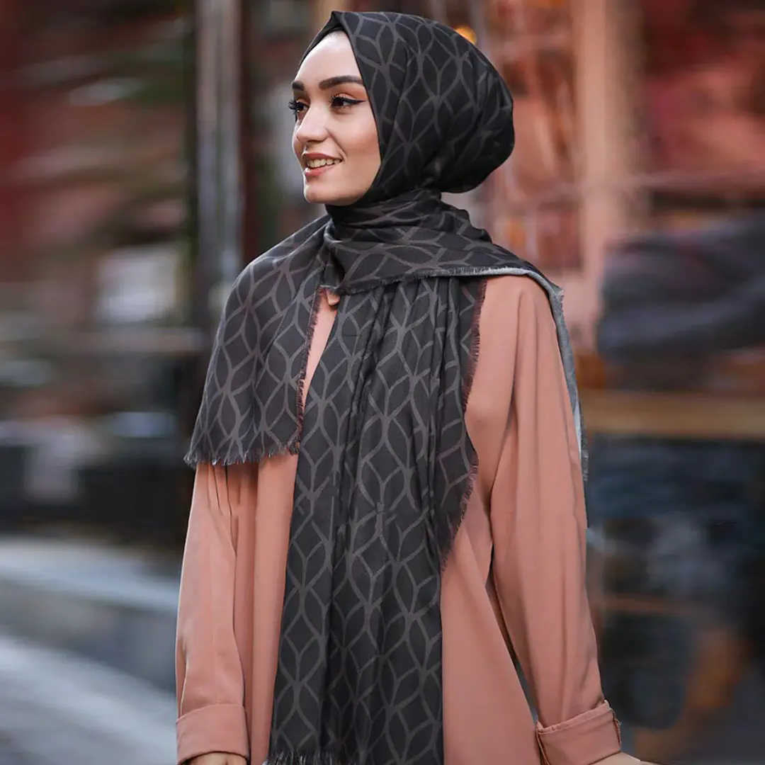 Трендовая Повседневная зимняя одежда из пашмины и хлопка, длинный женский шарф свободного размера с принтом, хиджабы