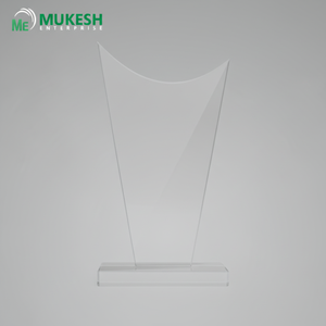 Trophée en acrylique durable poli, gravé et imprimé en typographie, en forme d'ailes de flamme, récompense transparente en cristal pour événements sportifs et corporatifs - Product Image 4