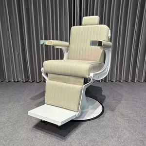 Nouvelle chaise de barbier commerciale moderne, mobilier de salon en métal, simili cuir avec pompe hydraulique robuste et repose-pieds réglable - Product Image 2