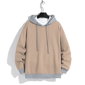 Vente en gros Sweat à capuche personnalisé Sweat à capuche en polaire légère de couleur unie pour hommes à capuche de sport à capuche à manches longues - Product Image 1