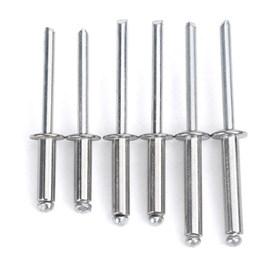 Rivet aveugle à tête bombée en aluminium et acier inoxydable DIN7337, type pelable - Product Image 1