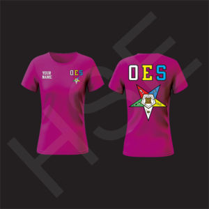 Camiseta OES con Borde de Llama Multicolor para Mujer, Moderna, Informal, de Verano - Product Image 3