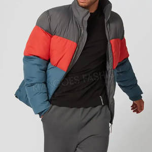 Veste matelassée en duvet pour homme, prix d'usine, design personnalisé, couleur unie, veste matelassée élégante et chaude - Product Image 6