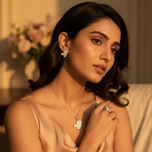 925 Silver Butterfly Jewelry Set Vintage Style Earrings Pendant <b>Ring</b> Gold Rhodium <b>Plate</b> Featuring Zircon Stainless Steel - Product Image 3