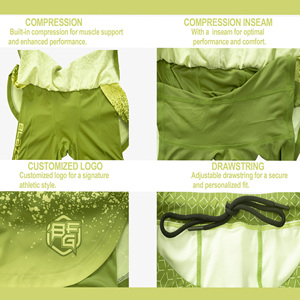 Pantalones cortos de agarre MMA cómodos de cintura alta para mujer, color y tamaño personalizados para entrenamiento físico, gimnasio, entrenamiento y correr, MOQ bajo - Product Image 4