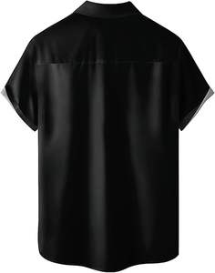 เสื้อเชิ้ตฮาวายแขนสั้นพิมพ์ลายวินเทจสไตล์อโลฮา ผ้าโพลีเอสเตอร์ผสมสแปนเด็กซ์ สำหรับผู้ชาย เหมาะสำหรับใส่ไปเที่ยวชายหาดหรือรีสอร์ท - Product Image 2