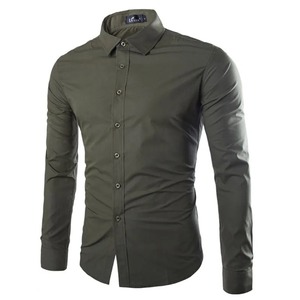 100% Satin Cotton <b>Men's</b> <b>Striped</b> Plaid Button <b>Shirt</b> High Quality Business Casual <b>Long</b> <b>Sleeve</b> Autumn Season S-7XL - Product Image 4