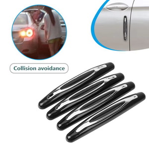 4 Protectores de Manijas de Puerta de Coche Reutilizables de Plástico ABS, Tiras Protectoras Contra Rayones, Adhesivos para Parachoques, Protección de Bordes de Automóviles - Product Image 4