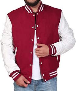 High Quality Winter Wear Wool Body Leather Sleeves Letterman <b>Jackets</b> Custom Street Wear Baseball <b>Varsity</b> <b>Jackets</b> - Product Image 5