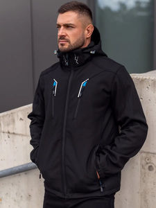 Veste coupe-vent longue pour homme, sur mesure, pour l'hiver, style streetwear, de haute qualité, en softshell imperméable et respirant, tailles personnalisées - Product Image 2