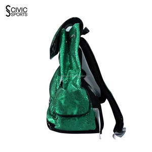 Custom Designers Sublimation Sports Cheerleader Cheerleading Glitter Travel Bag Cheer <b>Backpack</b> - Product Image 2