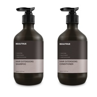 Sampo wig dan kondisioner pembersih Anti keriting rambut manusia Jojoba sampo ekstensi rambut minyak biji label pribadi