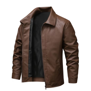 Chaqueta de Cuero para Hombre de la Mejor Calidad, Chaqueta de Cuero Personalizada, Transpirable, Precio al por Mayor, Chaqueta de Cuero de Moda para Invierno - Product Image 1