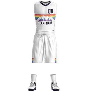 Personaliza tus Propios Uniformes de Baloncesto, Conjunto de Uniforme de Baloncesto Reversible para Ropa Deportiva - Product Image 1