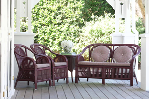 Brookhaven Villa Stripe Setting, nuevo diseño para venta al por mayor, juego de sofá de ratán, hecho a mano de caña, Nhat Minh, Vietnam - Product Image 5