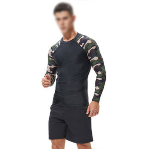 OEM en blanco precio competitivo buena venta calidad superior sublimación impresa hombres desgaste de secado rápido adultos deportes Rash Guard Top - Product Image 2