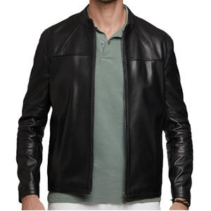 Chaqueta de cuero al por mayor de invierno para hombre de color personalizado para uso al aire libre disponible en precio al por mayor bajo - Product Image 6