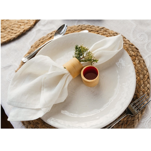 Meilleure qualité Design moderne Anneaux de serviette en bois d'acacia Premium Home Décoration de fête de mariage - Product Image 2