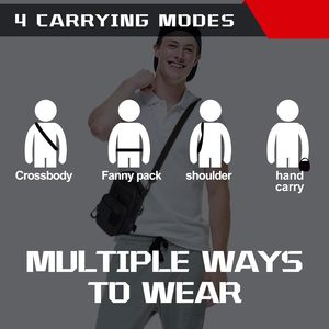 Bolsa de Gimnasio Magnética Resistente con Gran Capacidad de Almacenamiento, Resistente al Agua, Diseño de Parches de Tela 900D, Bolsa Pequeña con Imán para Fitness y Running - Product Image 6