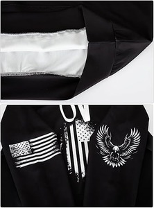 Marca personalizada 600 GSM holgado doble cremallera puntada sublimación Dtg impresión de gran tamaño Boxy Fit bordado camuflaje sudaderas con capucha hombres - Product Image 5