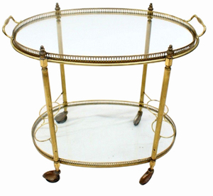 Hôtel Restaurant Meubles De Luxe En Métal Cuisine Alimentaire Thé Café Service Bar Chariot En Métal et Verre Dessus Table Maison - Product Image 5