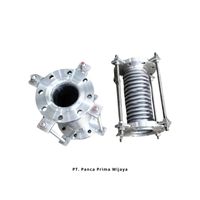 Joint de dilatation soufflé en acier inoxydable 304 poli de haute qualité, 6 pouces x 40 cm, à bride PN16 avec tirant, compatible OEM/ODM