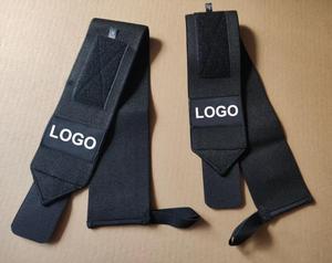 Bandages de poignet d'haltérophilie à bande élastique en nylon à haute élasticité avec logo personnalisé accessoires de gymnastique de compression pour entraînement de musculation - Product Image 3