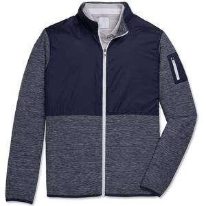 Chaquetas de exterior unisex con cremallera completa, diseño personalizado, cortavientos, efecto Space Dye, para golf, capa intermedia, todas las tallas, OEM ODM, chaqueta de invierno. - Product Image 2