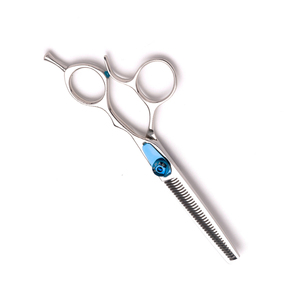 Ciseaux à cheveux amincissants Lame droite tranchante Miroir Polonais Métal Acier Beauté Cheveux Ciseaux à cheveux avec vis amovible - Product Image 3