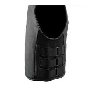 เสื้อกั๊กหนังสำหรับนักขี่จักรยานสำหรับผู้ชายเสื้อกั๊กหนังระบายอากาศได้ดีคลาสสิก - Product Image 4