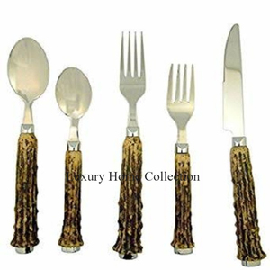 Brass Antique Finishing Tabletop Cutlery Set Flatware Kitchenware Utensils Latest Arrival Silverware Set Spoon <b>Fork</b> & Knife Set - Product Image 3