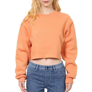 Top corto de alta calidad para mujer, sudaderas informales, ropa de etiqueta privada ajustada, gran oferta, sudaderas transpirables con Top corto para mujer - Product Image 1