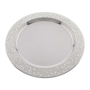 Party Decoration Vintage Gold Color Charger Plate & Dish <b>Kitchen</b> Uses Best Selling Food Serving Plate in Bulk - Product Image 3