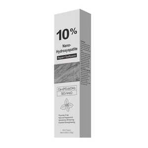 Pasta Dental con Nano Hidroxiapatita 10% nHAP, Sin Flúor, Repara el Esmalte, Blanquea los Dientes Sensibles, Menta Fresca, 120g - Product Image 1