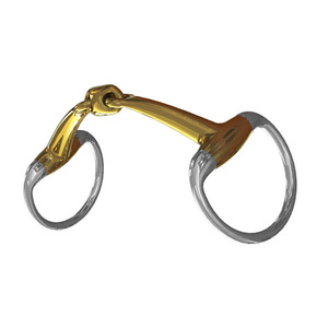 Mèche à bout d'œuf articulée en cuivre, mèche à cheval en acier inoxydable, amure équestre, équipement d'entraînement et d'équitation - Product Image 6
